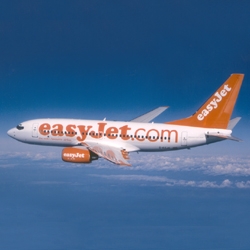 Easyjet liegen in Marrakesch