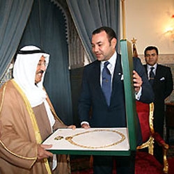 Ankunft in Marokko der emir des Staates Kuwait