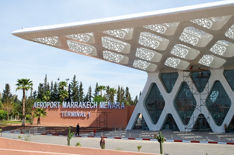 am internationalen Flughafen von Marrakesch menara