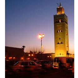 made in Marrakesch zum pacha in den frühen Abendstunden ...